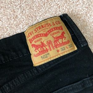 Levi’s 502 Black Jeans